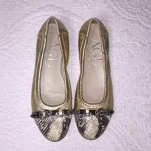 NEW!! AGL Leather Ballet Flat 38 1/2